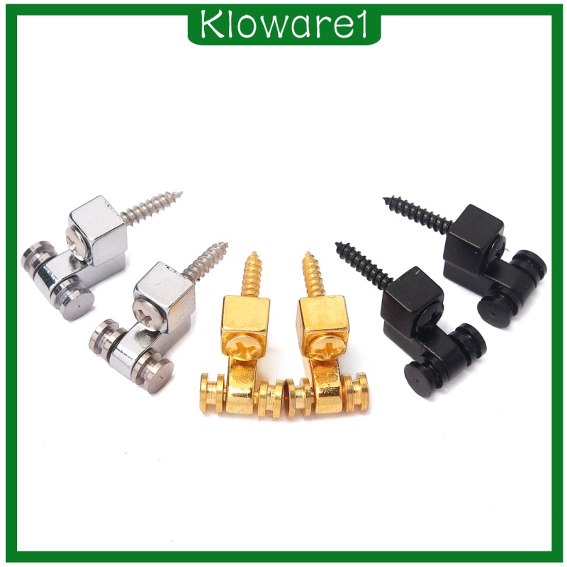 [KLOWARE1]Durable Iron Electric Guitar Replacement String Retainer Guides Pack of 2