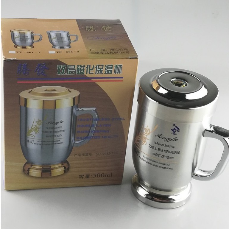 Ca giữ nhiệt Inox 2 lớp kèm nắp đậy dung tích 500ml