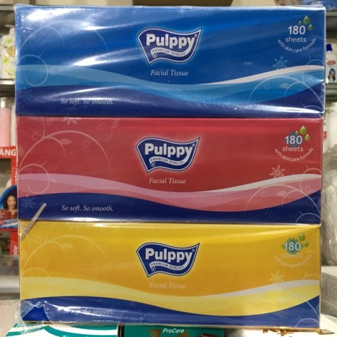 [Mã 267FMCGSALE giảm 8% đơn 500K] Khăn giấy lụa Pulppy hộp 180 tờ (màu ngẫu nhiên)