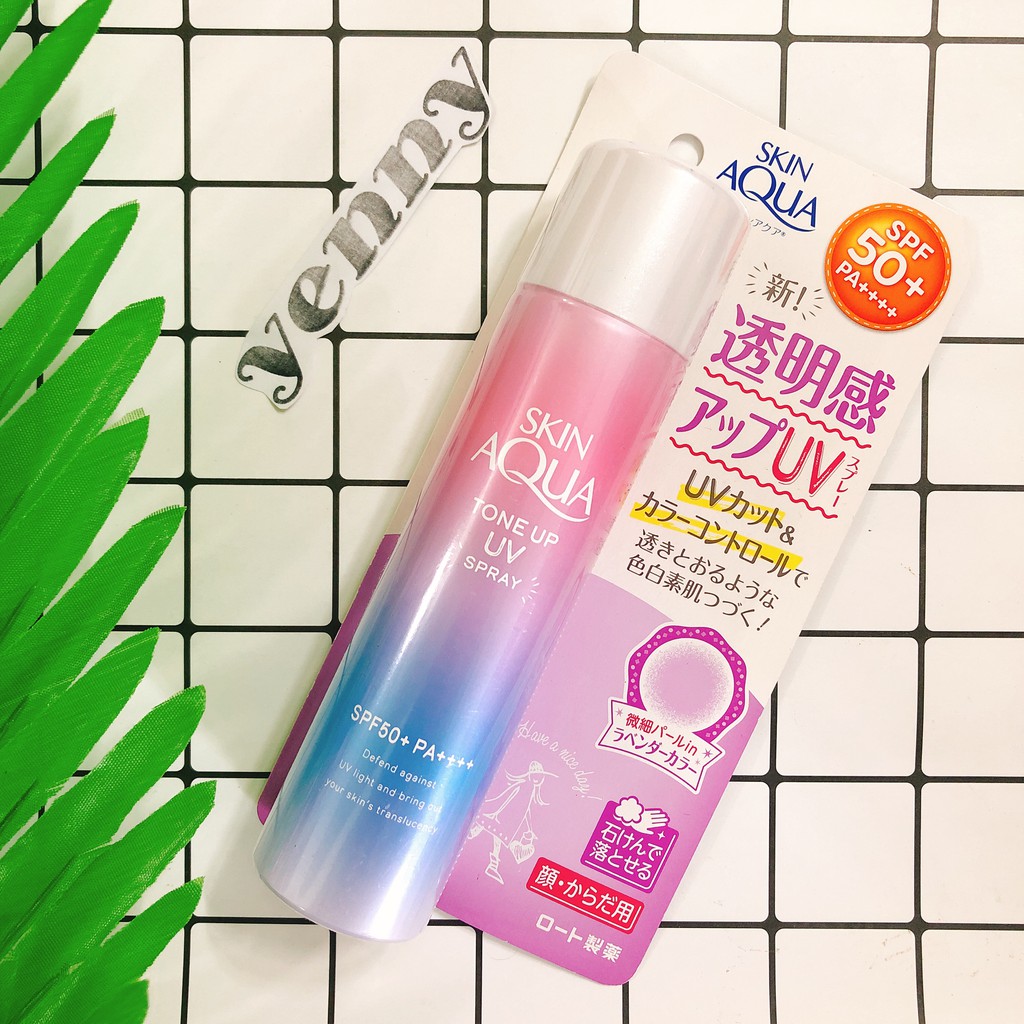 Xịt Chống Nắng Skin Aqua Tone Up UV Essence SPF 50+ PA++++