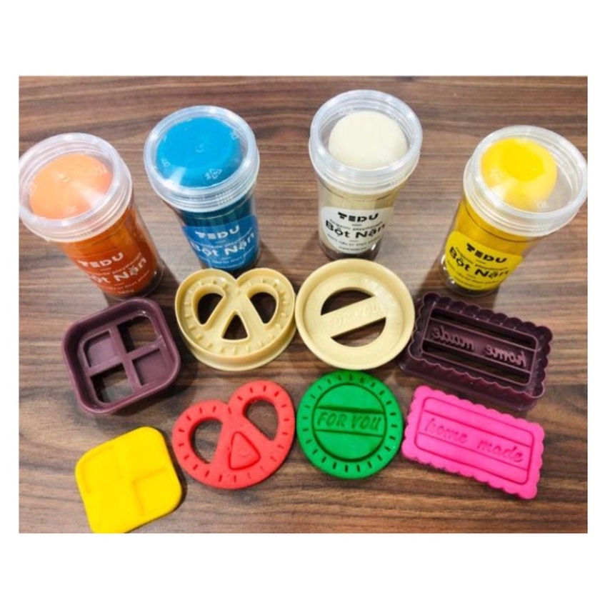 Khuôn chơi bột nặn đất nặn an toàn Tedu - COOKIE HOMEMADE