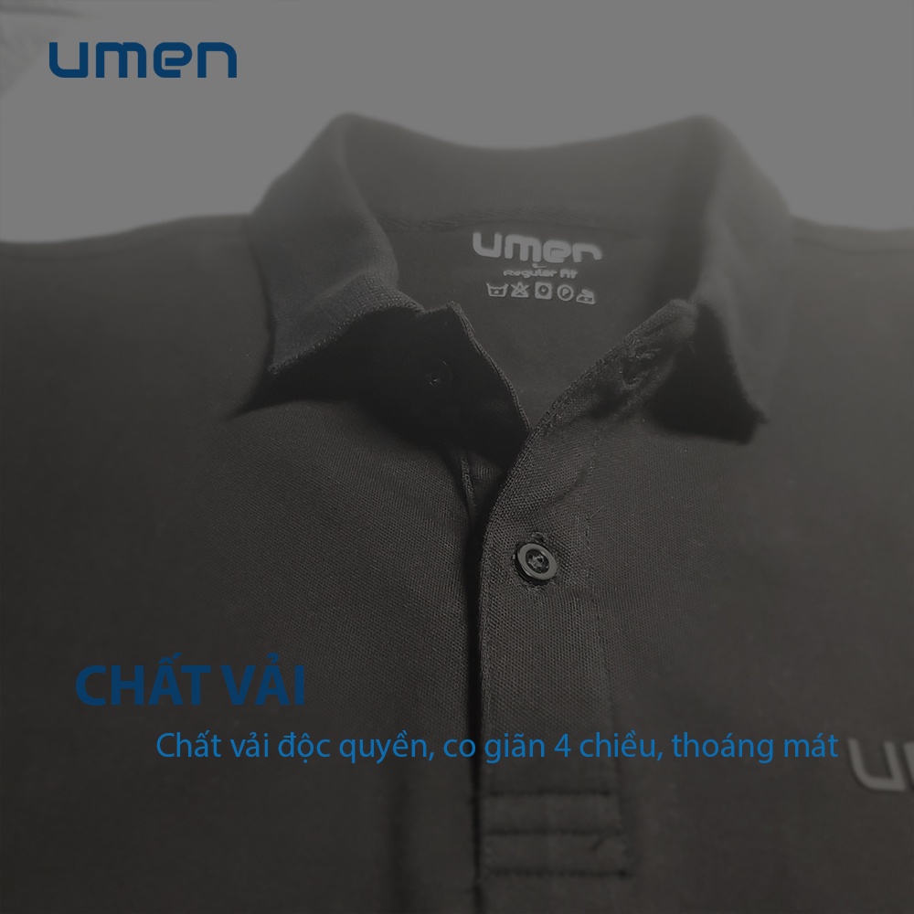 Áo thun Polo nam vải cotton cá sấu co giãn 4 chiều, xuất xịn chuẩn size - UMEN | BigBuy360 - bigbuy360.vn