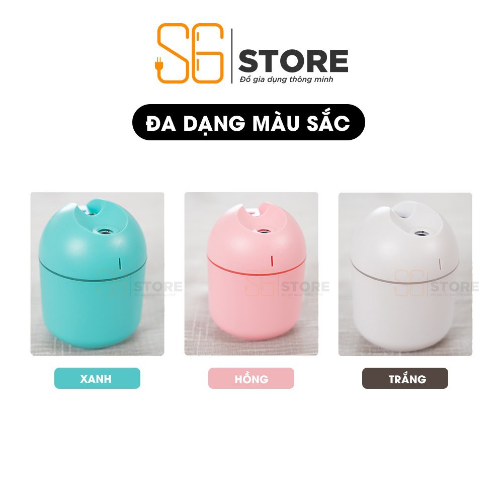 Máy xông tinh dầu mini 250ml S6 phun sương tạo ẩm khuếch tán tinh dầu có đèn led dây cắm usb cho phòng khách phòng ngủ