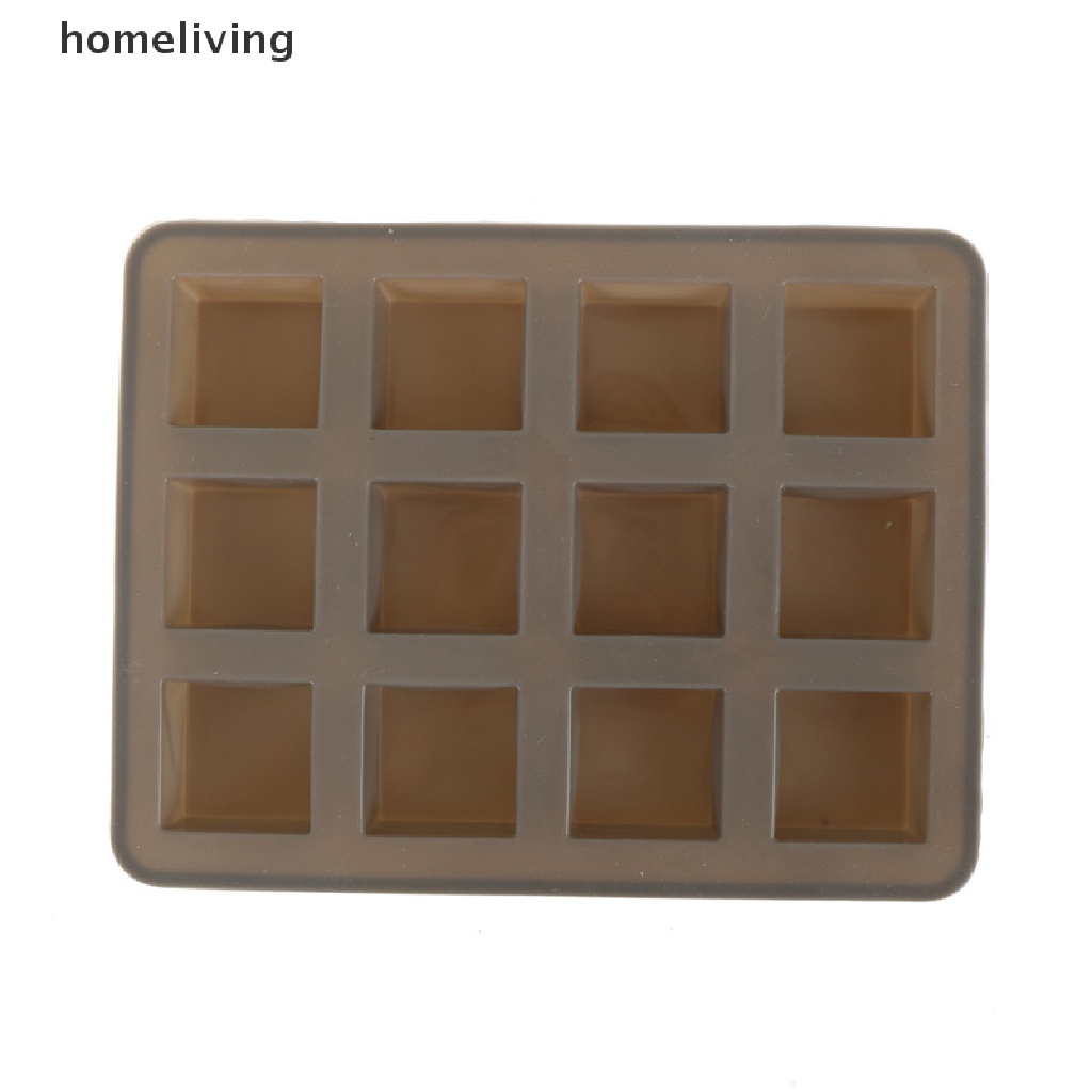 Khuôn Silicone Làm Xà Phòng / Sô Cô La Hình Vuông DIY