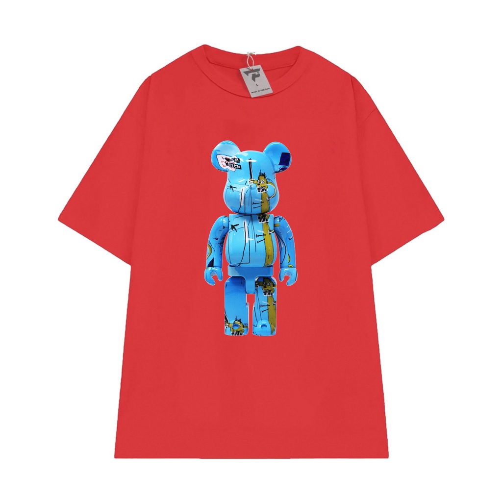 Áo thun unisex nam nữ form rộng in gấu dễ thương vải mát FPLUS FP78