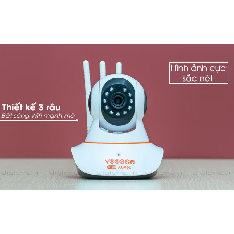 [Mã 267ELSALE hoàn 7% đơn 300K] Camera wifi yoosee 3 râu 3.0 | BigBuy360 - bigbuy360.vn