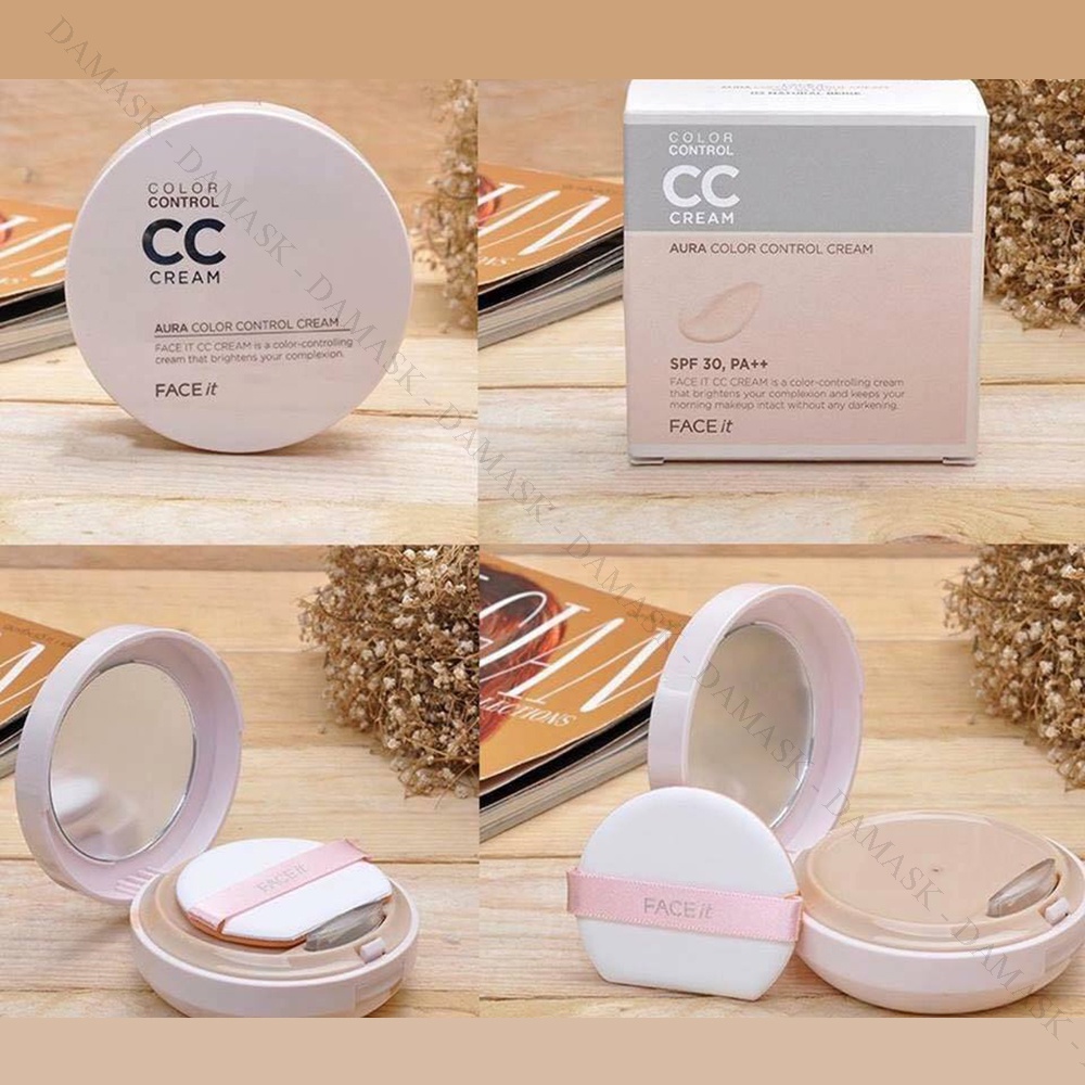 [Hàng Chính Hãng] Phấn Nền The Face Shop CC Cream Face It Aura Color Control Cream