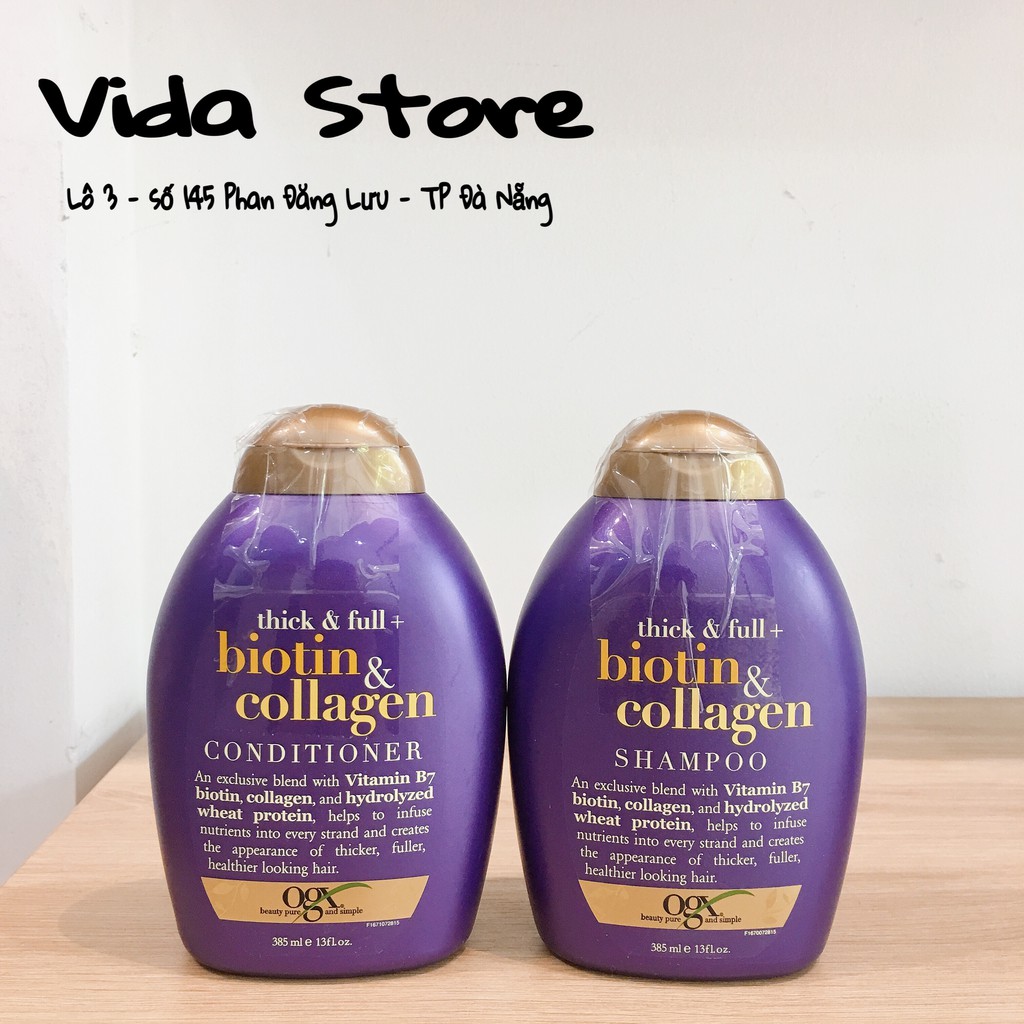 Dầu xả/ dầu gội Biotin Collagen ngăn rụng tóc