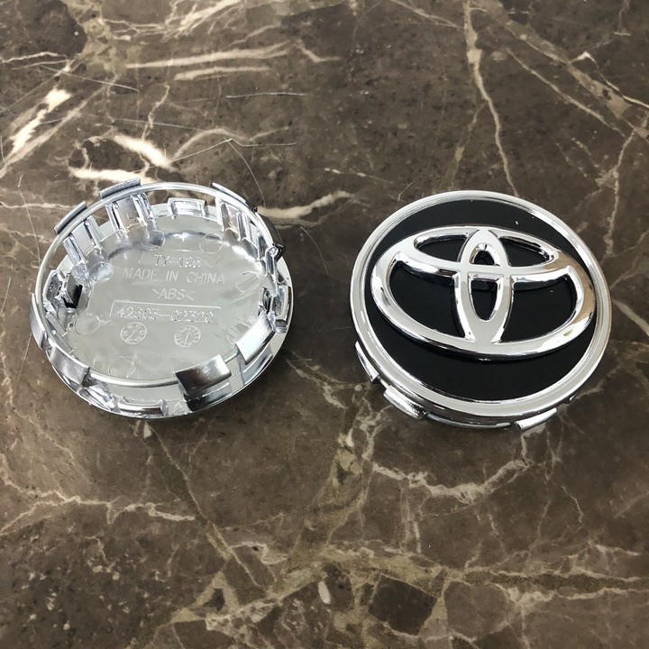 Biểu tượng logo Toyota chụp mâm, vành, bánh xe ô tô kích thước 62mm - 5 màu - Mã: TOYOTA62