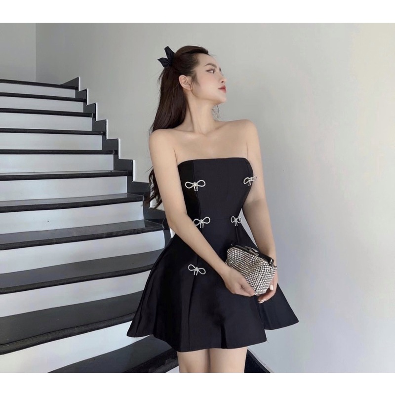 Váy đầm cup đính nơ dự tiệc sang chảnh Felicia