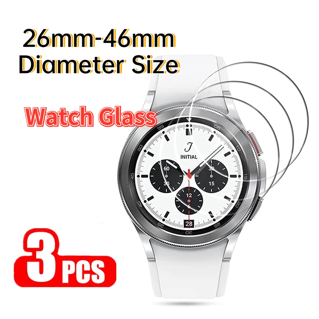 YIFILM Set 3 Kính Cường Lực Bảo Vệ Màn Hình Đồng Hồ Đường Kính 26mm-46mm