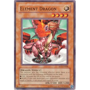Thẻ bài Yugioh - TCG - Element Dragon / SD1-EN008'