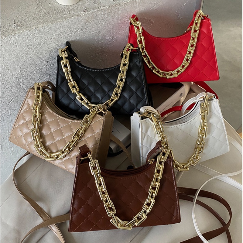 Túi đeo vai/ đeo chéo linh hoạt IELGY họa tiết kim cương phong cách thường ngày dành cho nữ