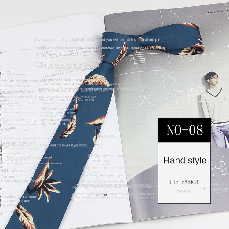 Cà Vạt 7cm 24H In Họa Tiết Phong Cách Trung Hoa Cổ Điển Độc Đáo Thời Trang Cho Nam Và Nữ