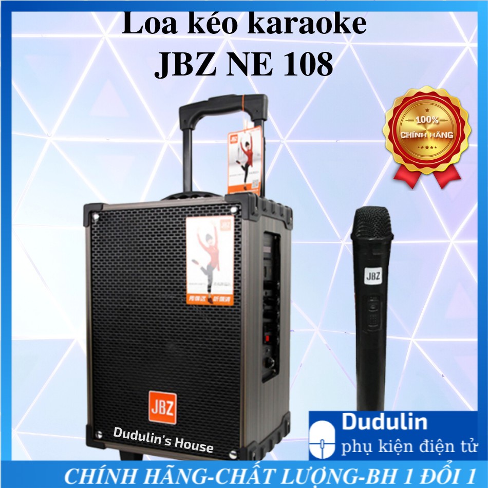 [HOT-CÓ BH] Loa Kéo Karaoke Bluetooth JBZ NE108 150W Bass 2 Tấc - BH 6 Tháng