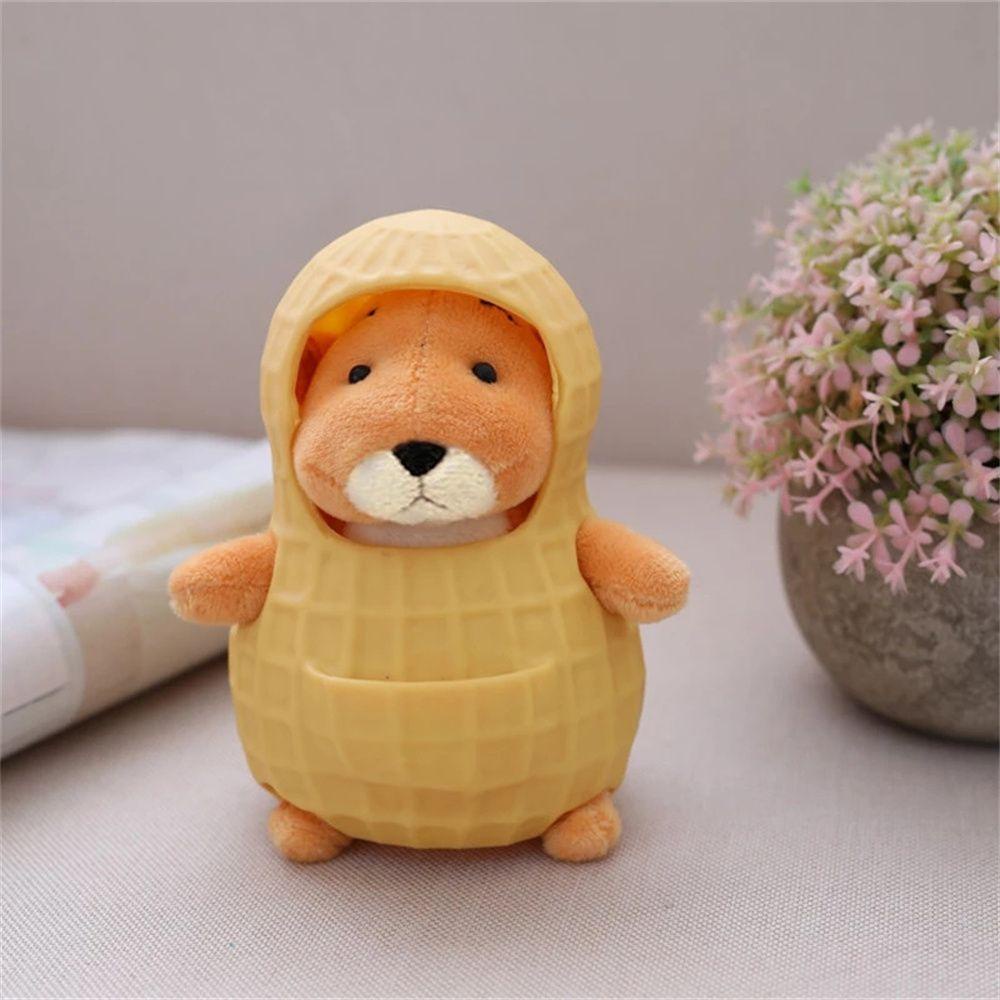 Thú Nhồi Bông Hình Hạt Đậu Phộng Chuột Mềm Vui Nhộn Trang Trí Nhà Cửa