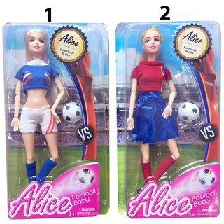 Búp bê Alice đá bóng có khớp ( có 4 mẫu)