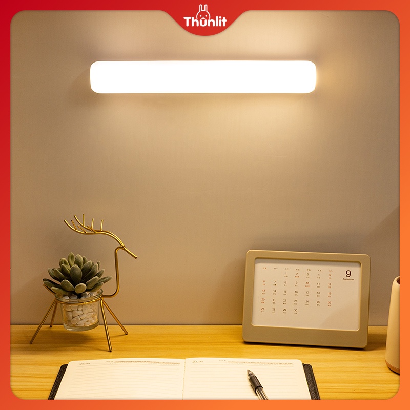 Đèn đọc sách LED có thể sạc lại Thunlit, bảo vệ mắt, phù hợp với tủ đầu giường phòng ngủ ký túc xá sinh viên để học đọc