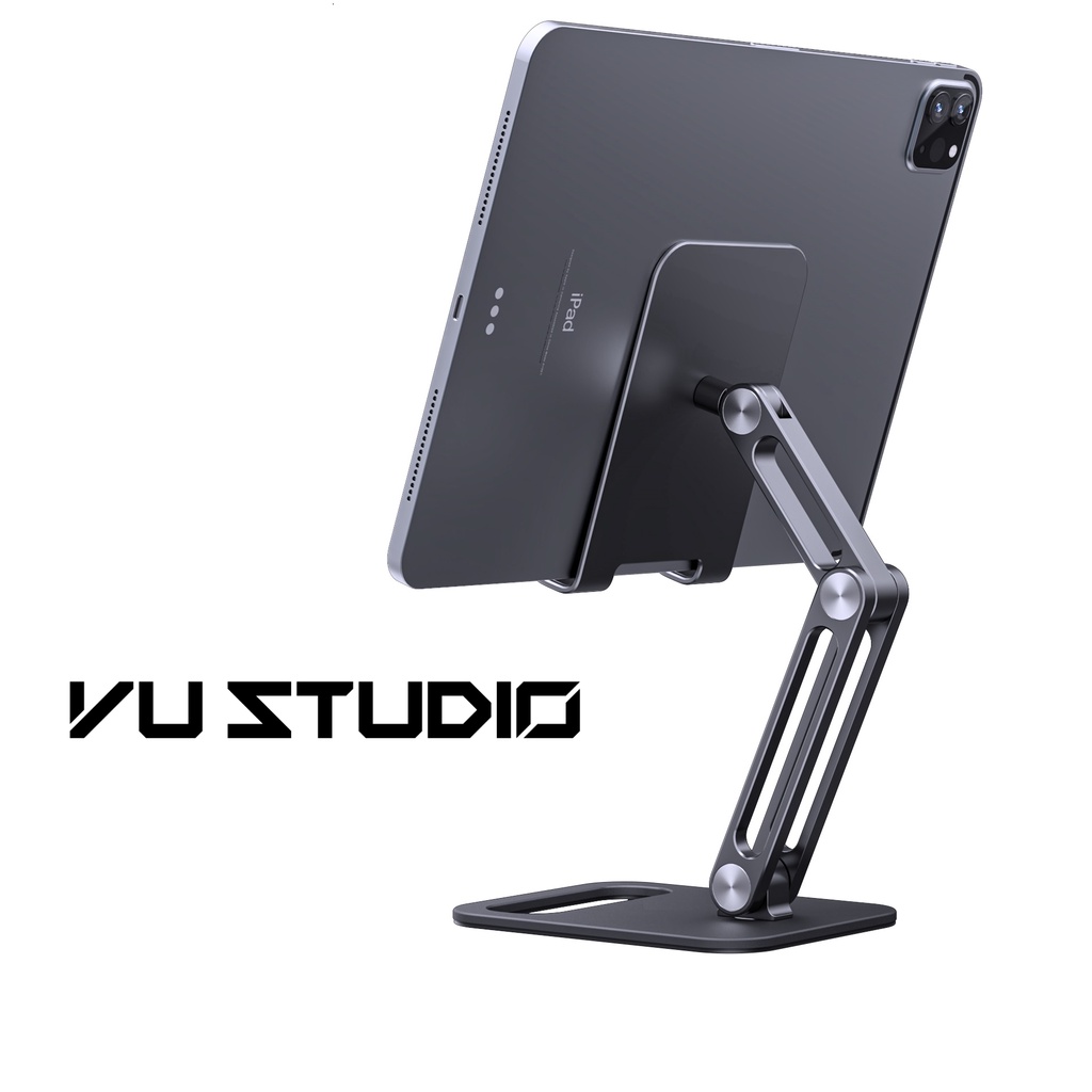 Giá đỡ ipad và nâng máy tính bảng, điện thoại hợp kim nhôm P66 Vu Studio