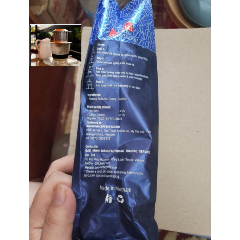 Cafe Bảo Minh 500g số 1