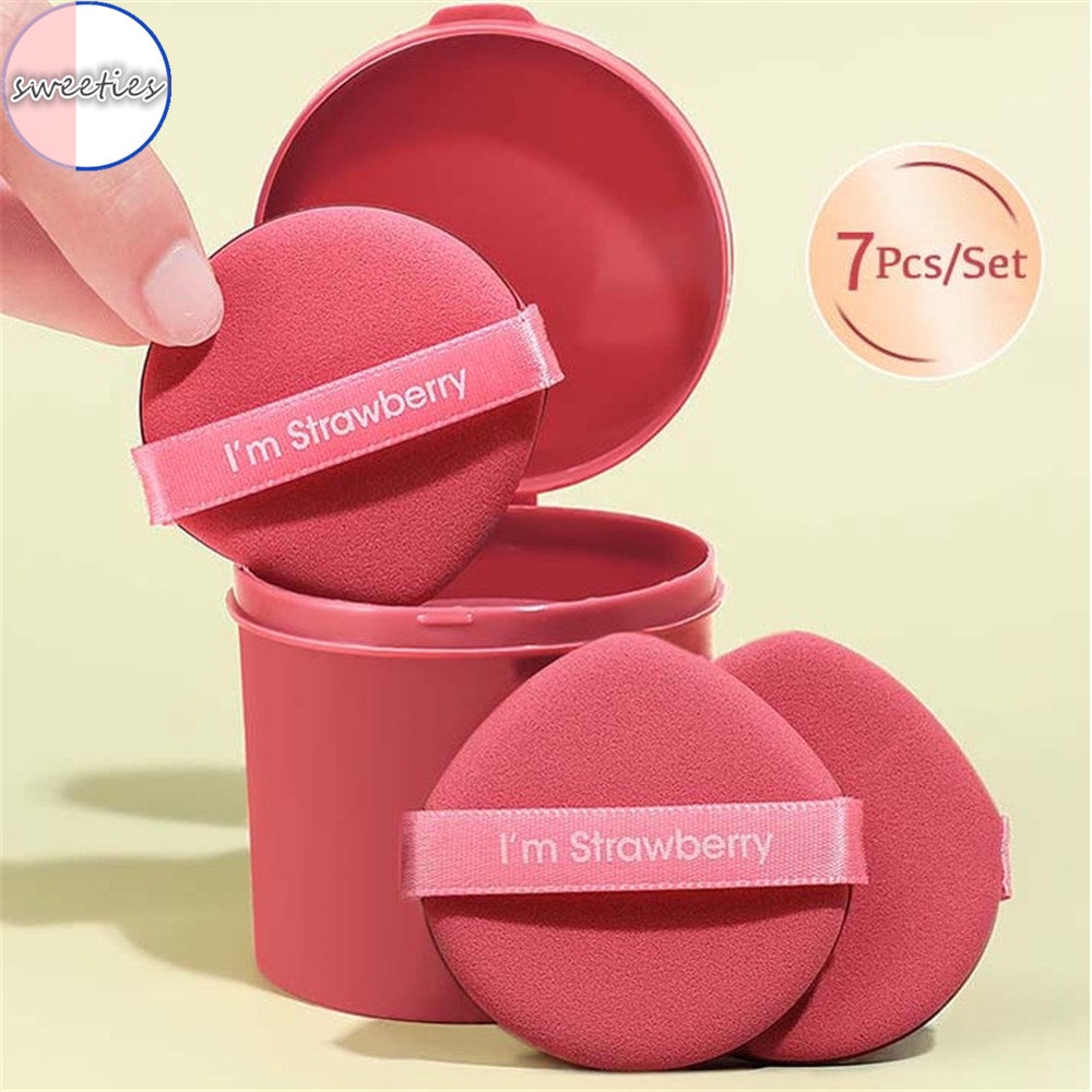 Set 7 Mút Trang Điểm Tán Kem Nền Dạng Air cushion Không latex Có Thể Sử Dụng Dạng Khô / Ướt