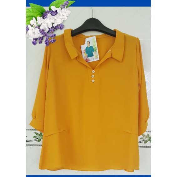 Áo Voan Trung Niên Nữ Big size _ trẻ trung, chất voan tằm, cân nặng từ 52 đến 58 kg