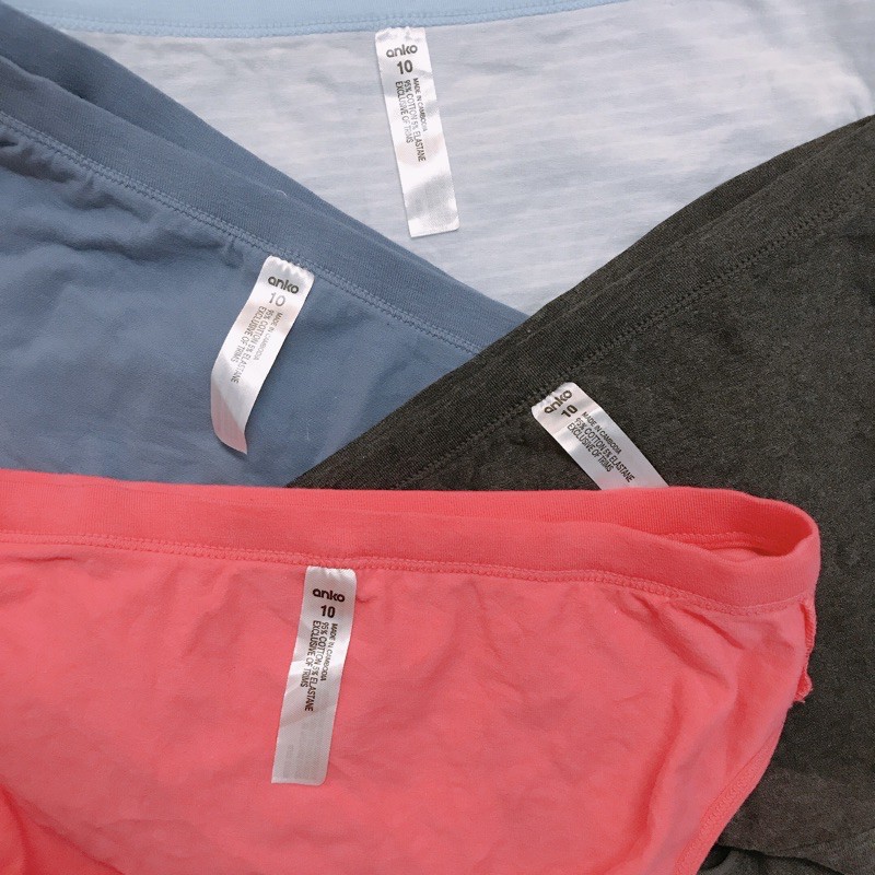 Set 2,4,5 Quần lót nữ cotton anko cao cấp xuất xịn