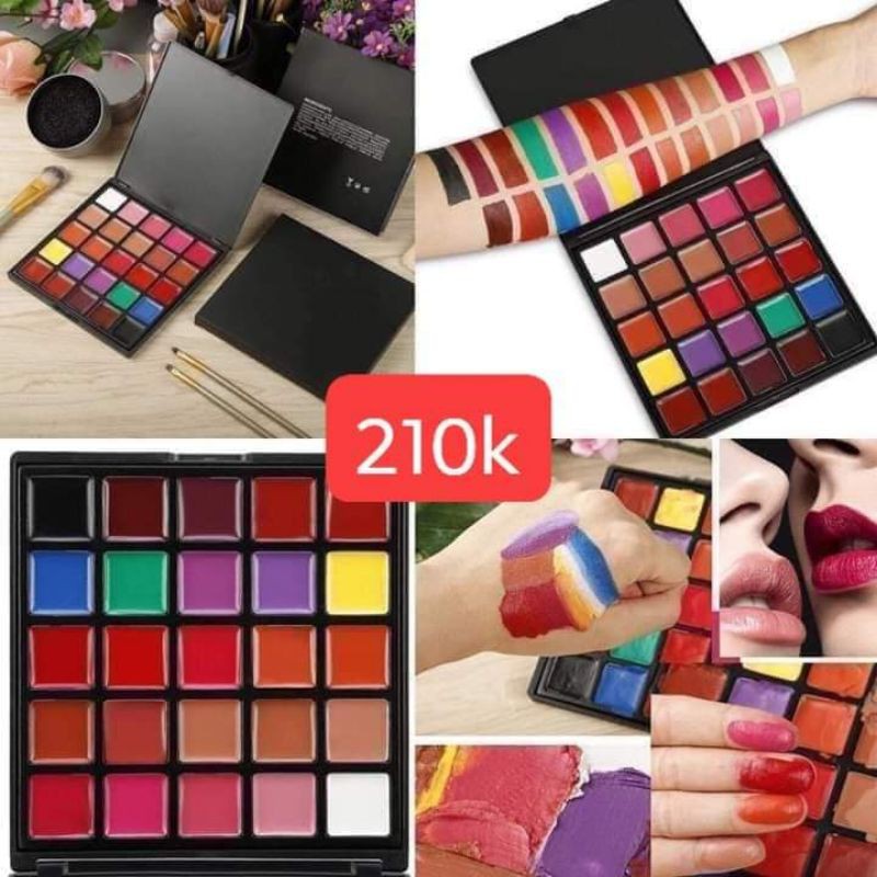 &quot; HOT&quot; Bảng son 25 màu, makeup chuyên nghiệp