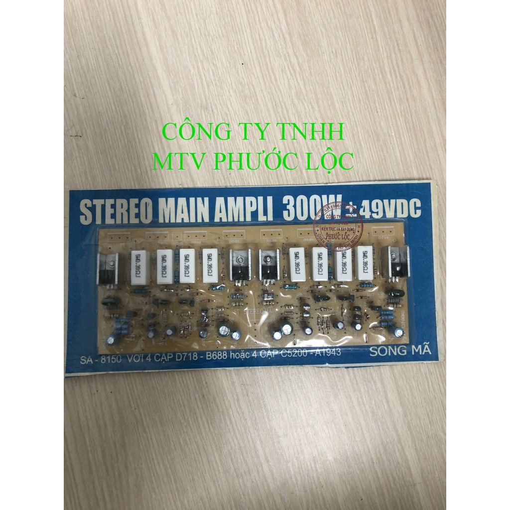 BO MẠCH AMPLY CÔNG SUẤT 8 SÒ 300W- SONG MÃ