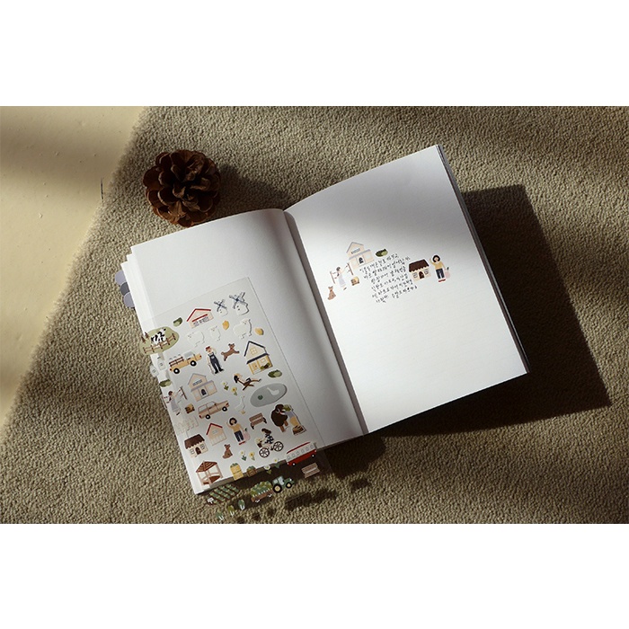 Sticker Village Hàn Quốc siêu dễ thương hãng Suatelier - chủ đề/ theme farm, nông trại, chăn nuôi