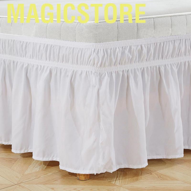 Váy giường vải polyester phối tua mềm mại thông thoáng