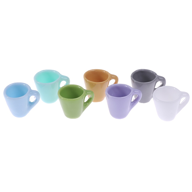 Bộ 10 Ly Nước Mini Tỉ Lệ 1: 12 Dùng Để Trang Trí Nhà Búp Bê