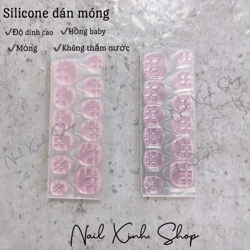 2 Vỉ Dán Móng Giả  - Dán Móng Giả Đa Năng , Tiện Ích Loại 24 Móng Trong Suốt