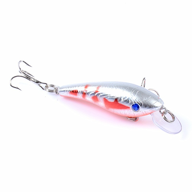 Mồi Cá giả câu lure Cá siêu nhạy 2 lưỡi câu 6 móc (5.7cm) (4.4g), màu sắc bắt mắt, thu hút cá, nhạy cá - mồi 58