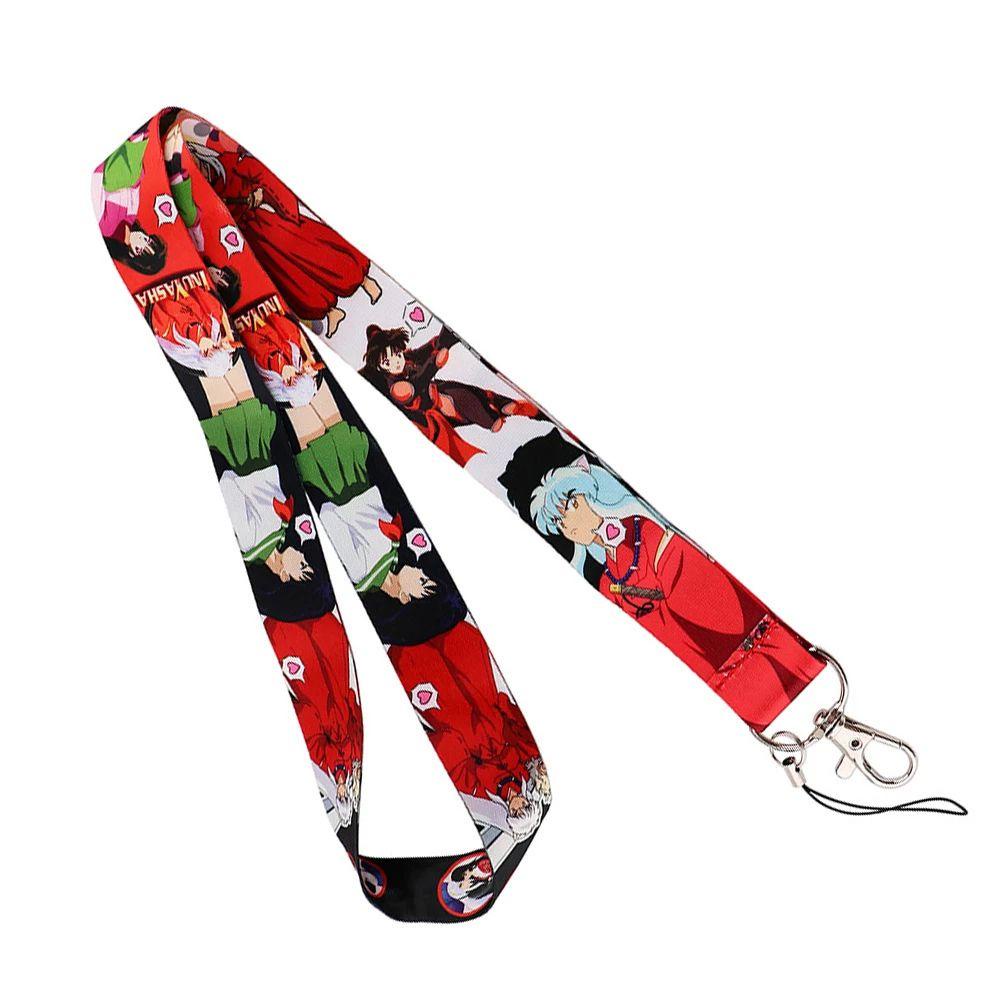 Dây Đeo Điện Thoại / Chìa Khóa / Thẻ In Hoạt Hình Inuyasha Dễ Thương