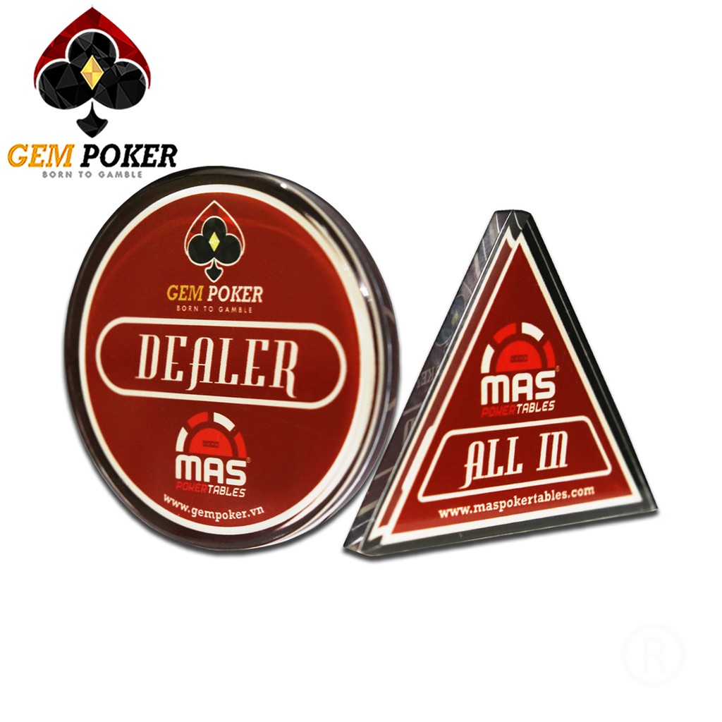 NÚT DEALER ALL-IN GEM POKER ĐỎ