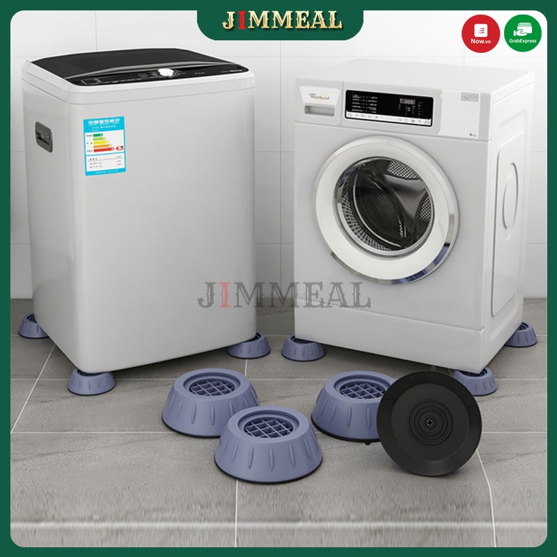 Bộ 4 Chân Máy Giặt, Đế Chống Rung Lắc, Va Đập, Trơn Trượt Cho Máy Giặt, Tủ Lạnh, Bàn Ghế, Thiết Bị Điện Bằng Cao Su