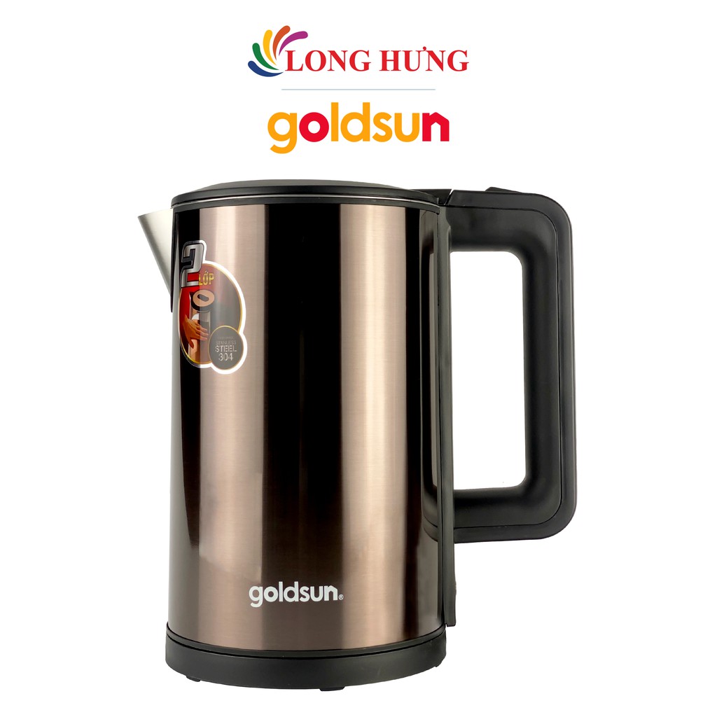 [Mã ELHADEV giảm 4% đơn 300K] Bình đun siêu tốc 2 lớp Goldsun 1.7 lít GKT2640 - Hàng chính hãng