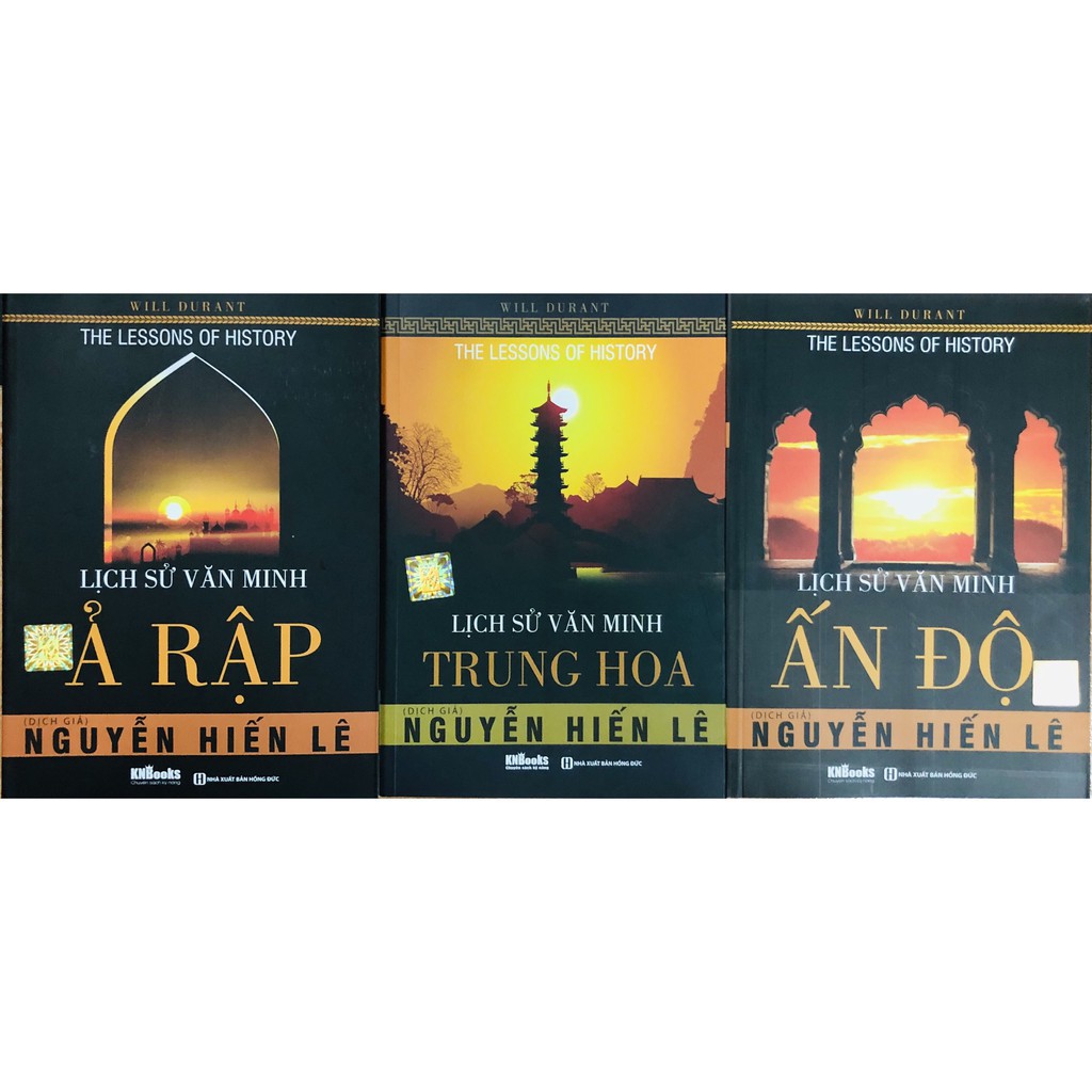 Sách - Combo Lịch Sử Văn Minh: Ả Rập + Trung Hoa + Ấn Độ