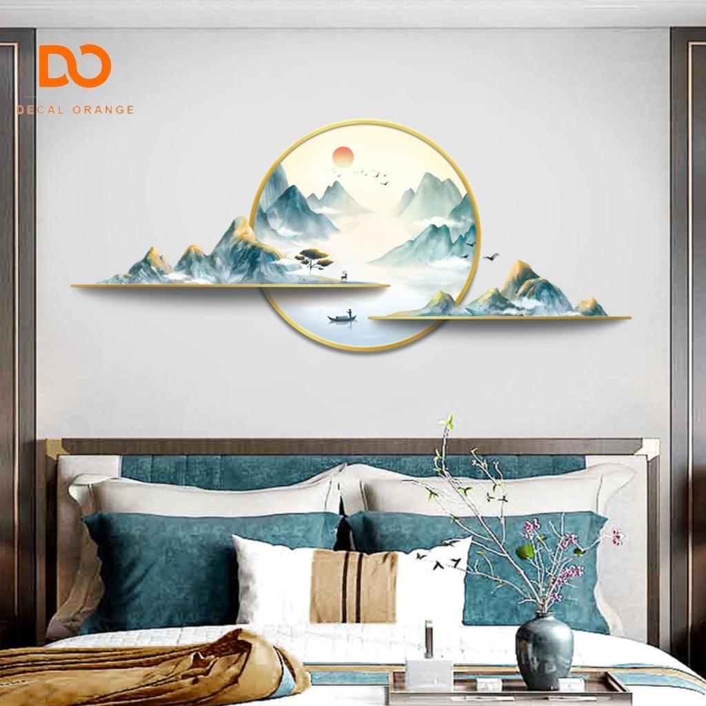 Decal dán tường phong cảnh, Tranh dán tường trang trí phòng ngủ, phòng khách mẫu A01