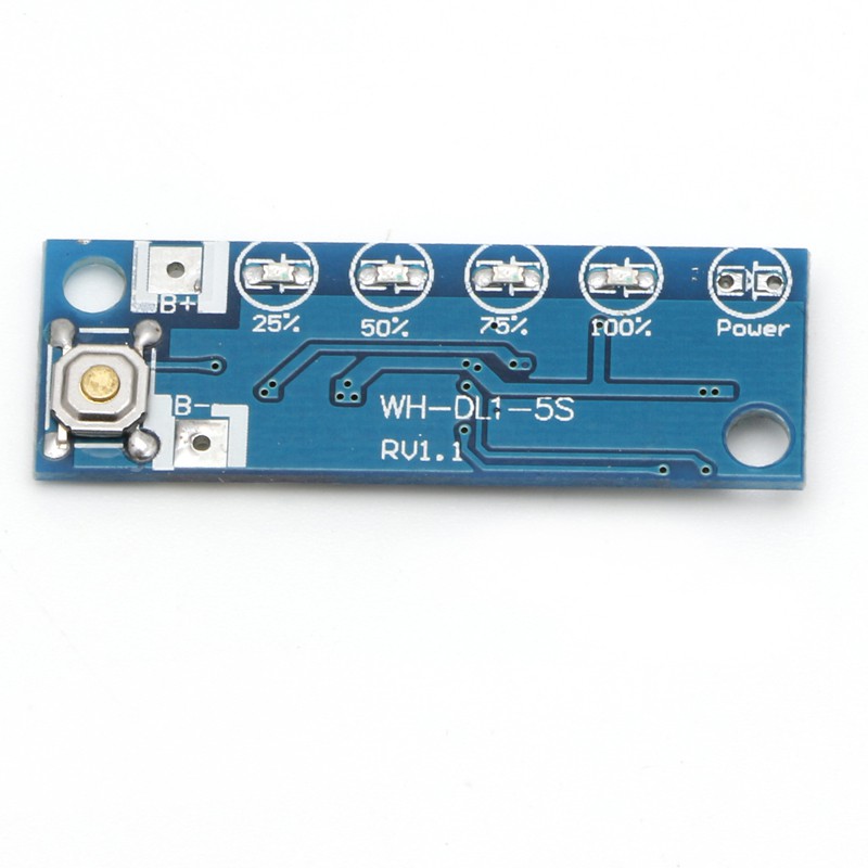 Đèn báo hiệu thị mức độ dùng pin Lithium 5S kèm bộ phụ kiện