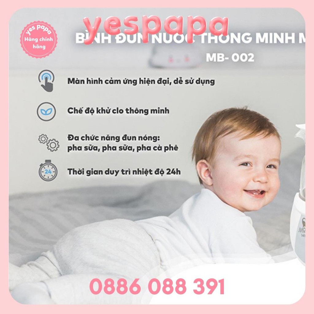 Bình đun nước đa năng thông minh MOAZ Bébé MB-002 1000ml