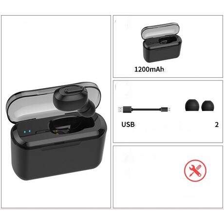 Tai Nghe Không Dây, Tai Nghe Bluetooth Mini T1 Có Dock Sạc, Kiêm sạc dự phòng Pin Cực Trâu Cực đẹp, Hiện Đại | BigBuy360 - bigbuy360.vn