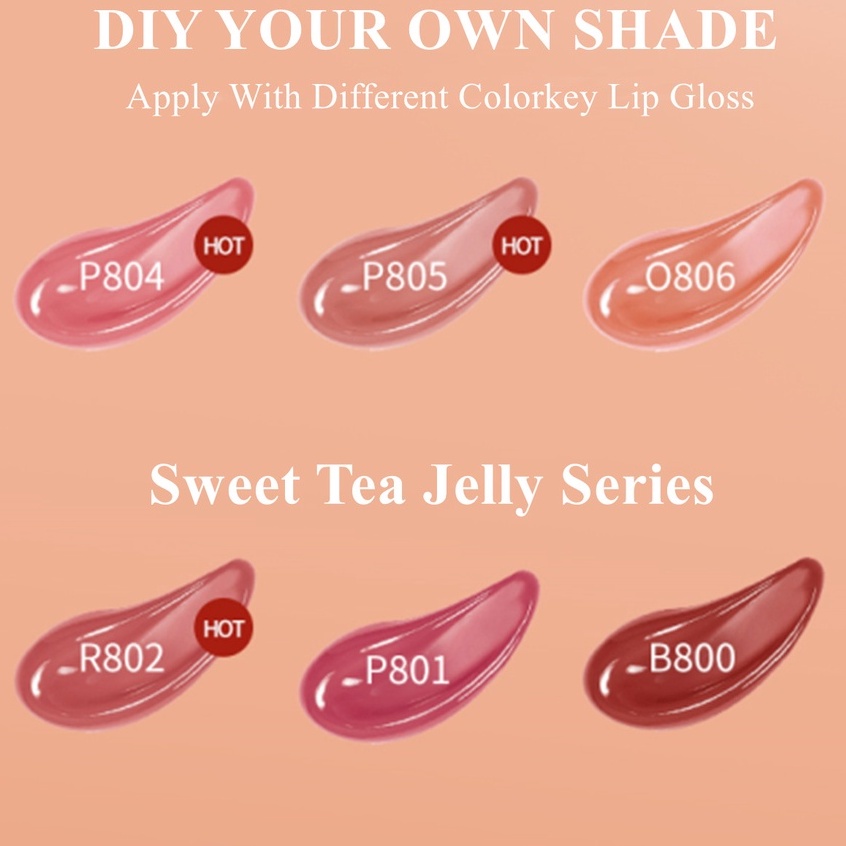 【COLORKEY】Son Tint lì Colorkey Juicy Lasting Tint Son Bóng Dưỡng Ẩm Lâu Trôi Màu Sắc Thời Trang 2.5g