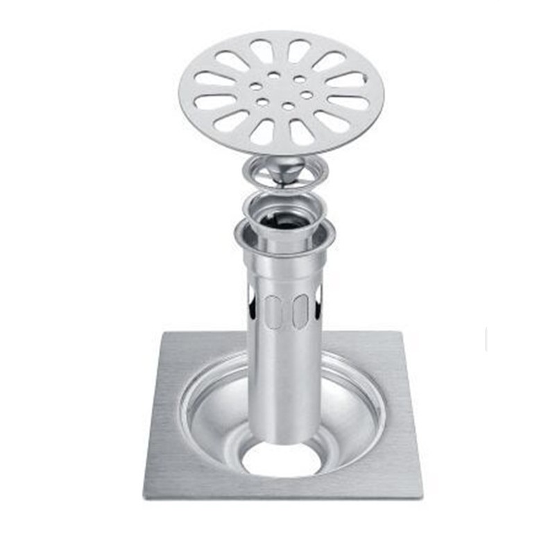 Thoát sàn ngăn mùi inox DN50, thoát nước nhanh 2mm