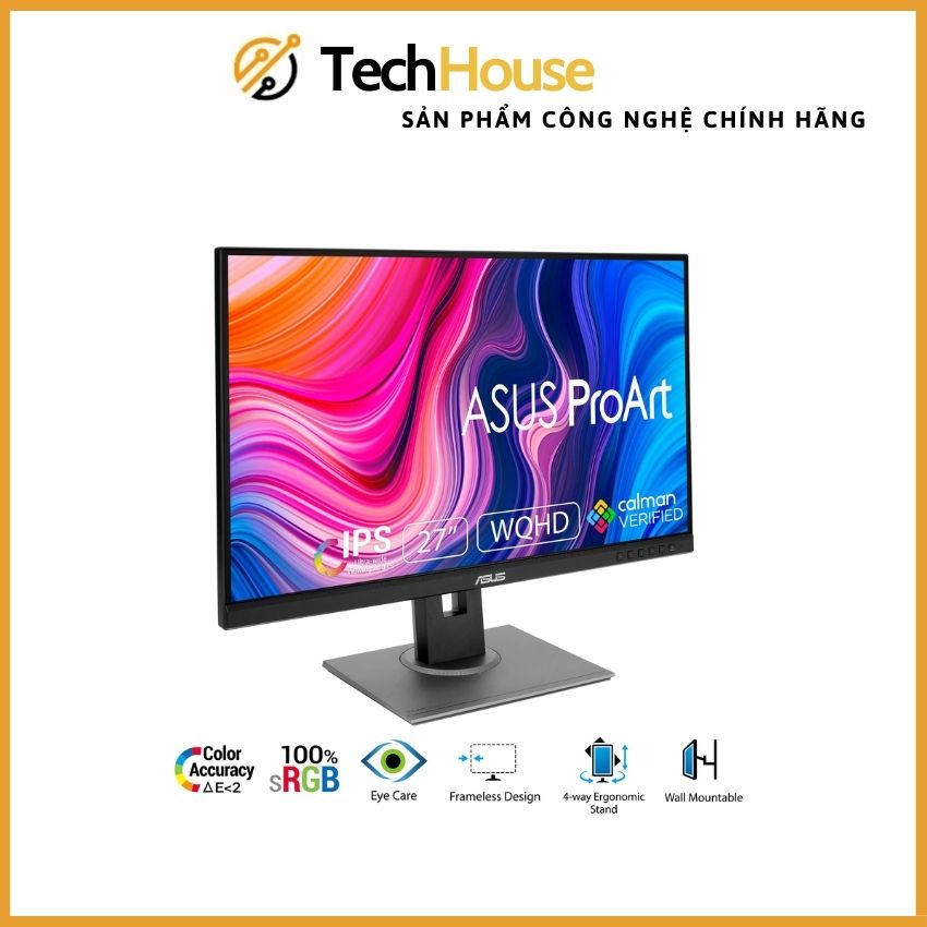 Màn hình máy tính ASUS ProArt PA278QV 27 inch 2K IPS - Bảo hành chính hãng 36 tháng | Tech House Official | BigBuy360 - bigbuy360.vn