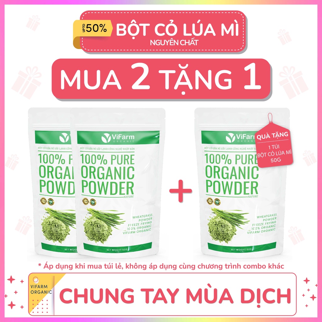 Bột Cỏ Lúa Mì Nguyên Chất 100% 50g