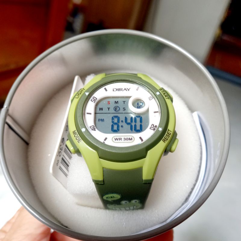 Đồng hồ điện tử trẻ em Diray có hình thú, dây silicon bền bỉ nhiều màu, hàng hãng có bảo hành