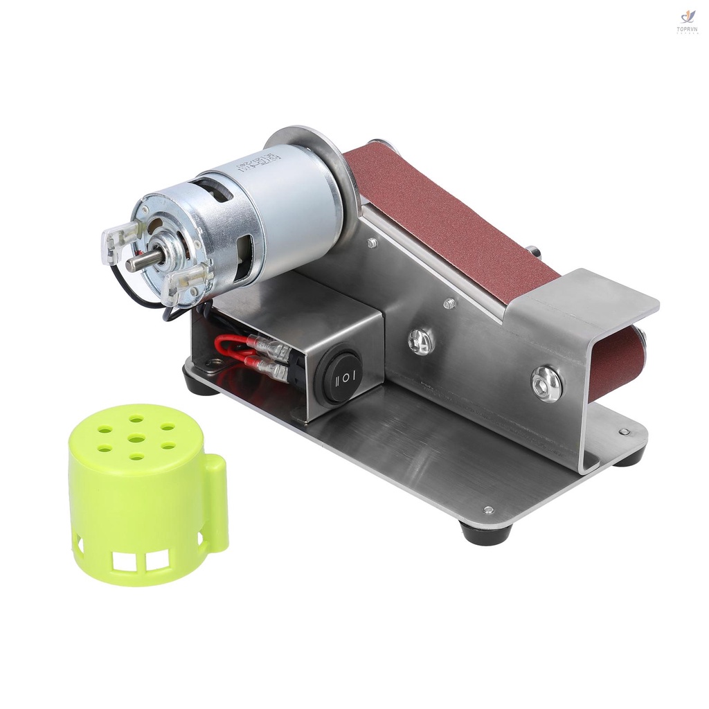 Máy Mài Cạnh + 10 Đai Giấy Nhám Mini 30mm Đa Năng Tiện Dụng DIY