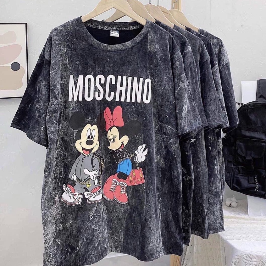 Áo thun tay lỡ form rộng loang xám chất thun cotton 4 chiều về nhiều mẫu